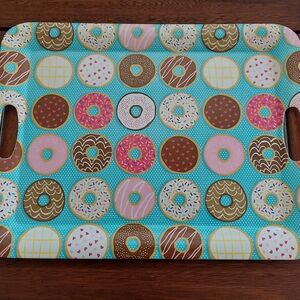 Colorful Donut Pattern Serving Tray Kensie Home